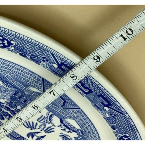 Buffalo China Blue Willow Large Oval Platter 12 1/2" Restaurant Ware - Picture 8 of 9